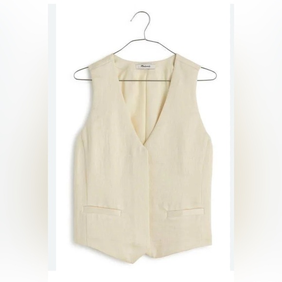 Madewell Cream Vest - Picture 1 of 5
